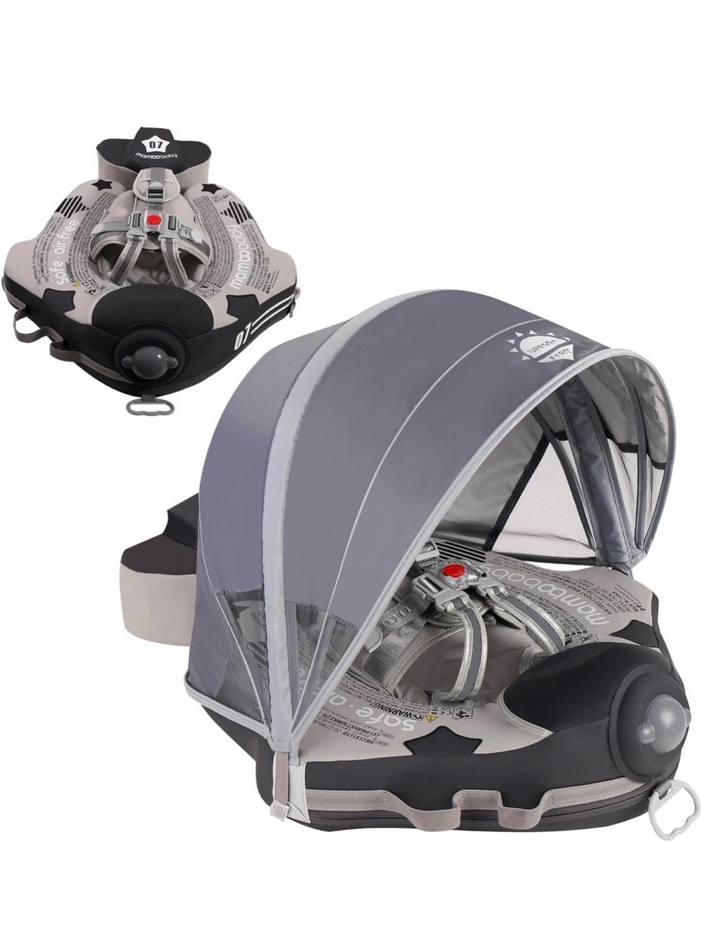 Mambobaby Airplane Float w/ Canopy & Storage/carry bag